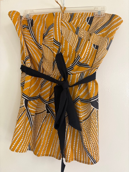 Floreat Tops - Floreat Mustard Yellow Printed Top